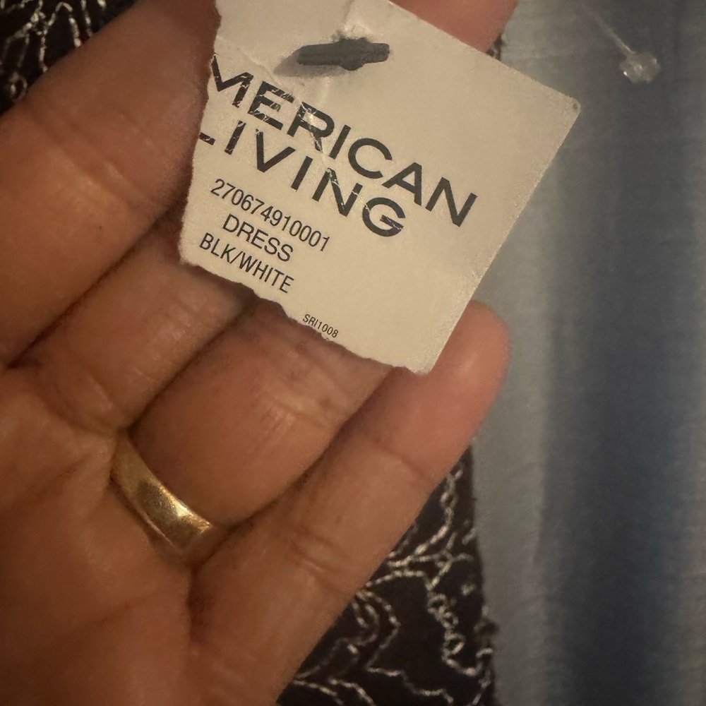 American Living Black and White Lace Midi Dress - Picture 7 of 10